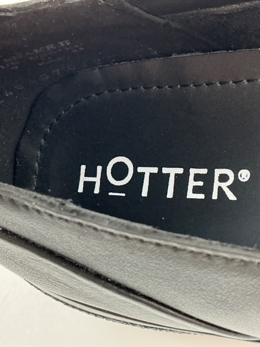 Hotter SHAKE Mary Jane Flats Women Size 11 Wide Black Leather England Shoes Goth - Picture 10 of 15